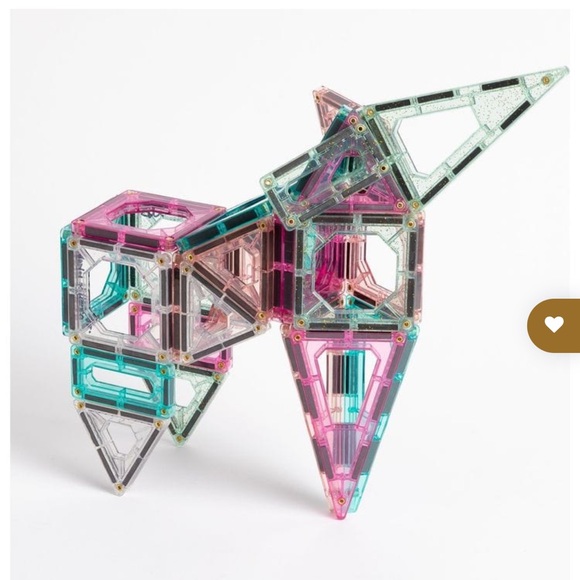 FAO Schwarz Magnetic Tile Set 40 Pieced AGES 3+ - Picture 5 of 8